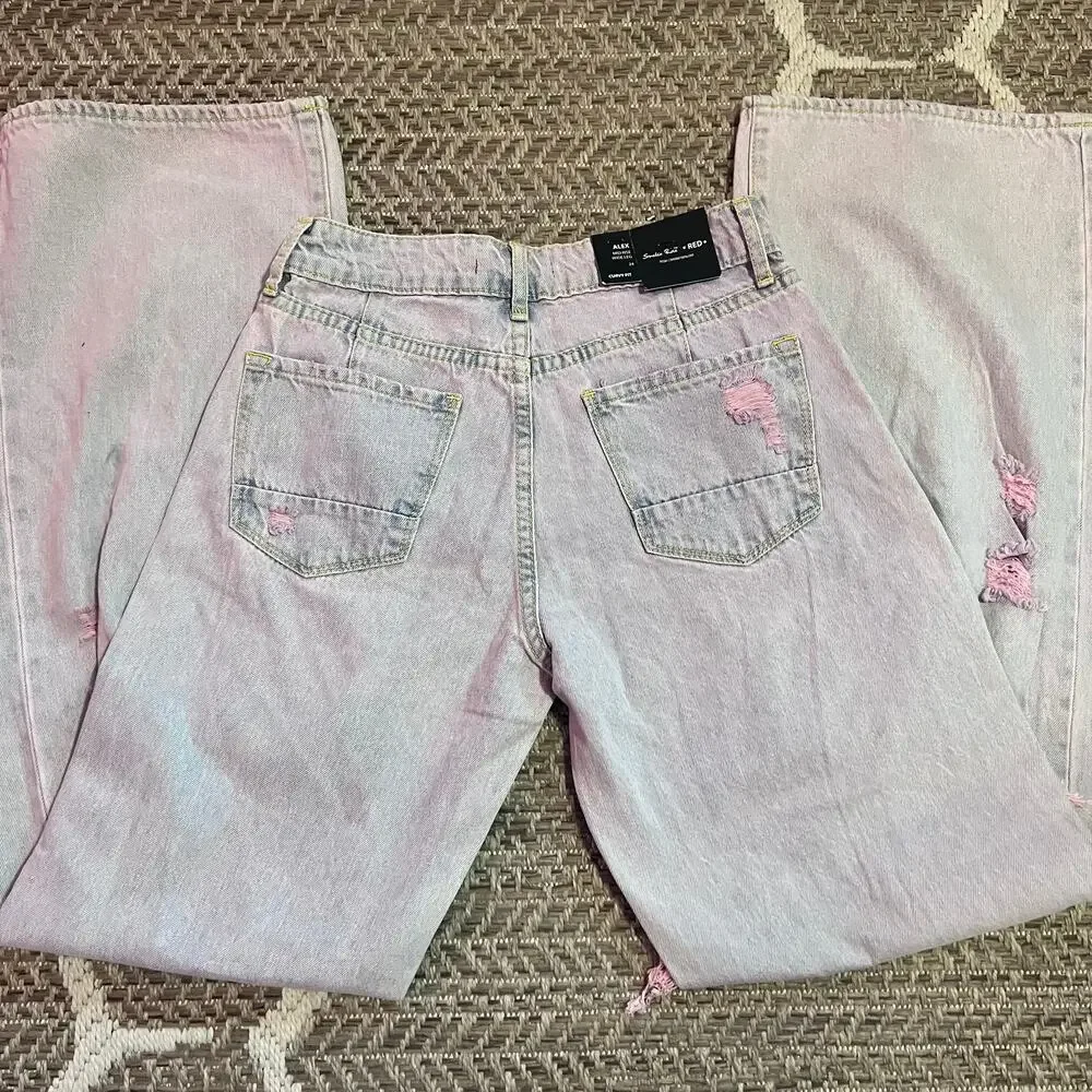 Smoke Rise Alex Mid Rise Wide Leg Curvy fit jean Sz 24